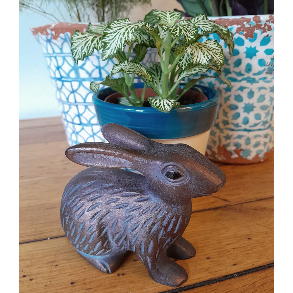 Inspirational Gifting Baby Rabbit Polystone Resin Garden Ornament Image 3