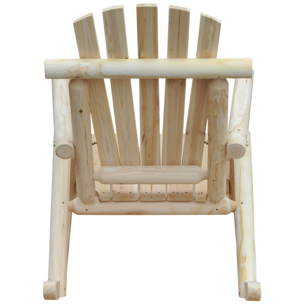 Outsunny Wood Rocking Chair Image 5