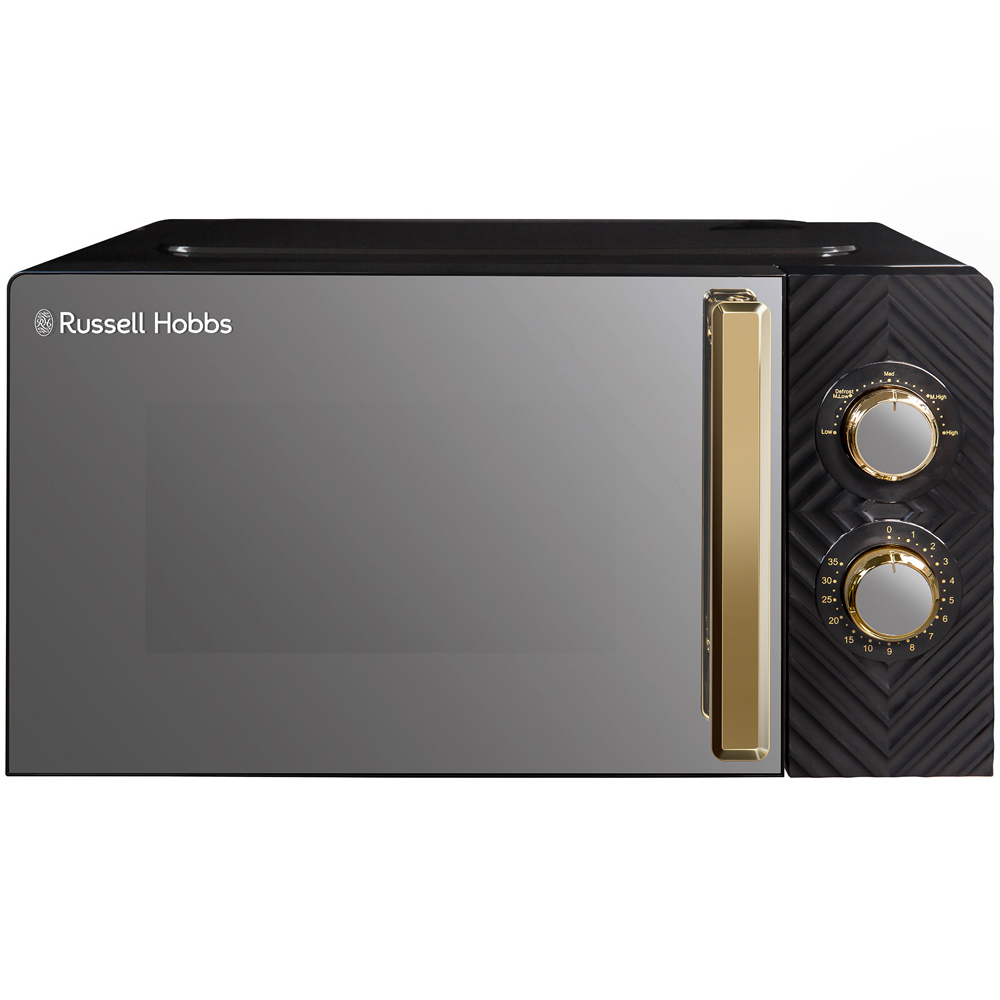 Russell Hobbs RHMM723B Black 17L Manual Groove Microwave 700W Image 2