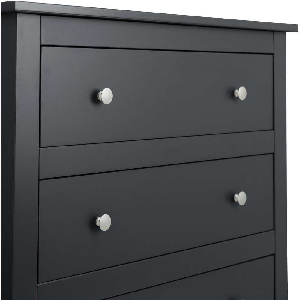 Julian Bowen Radley 4 Drawer Anthracite Chest of Drawers Image 5