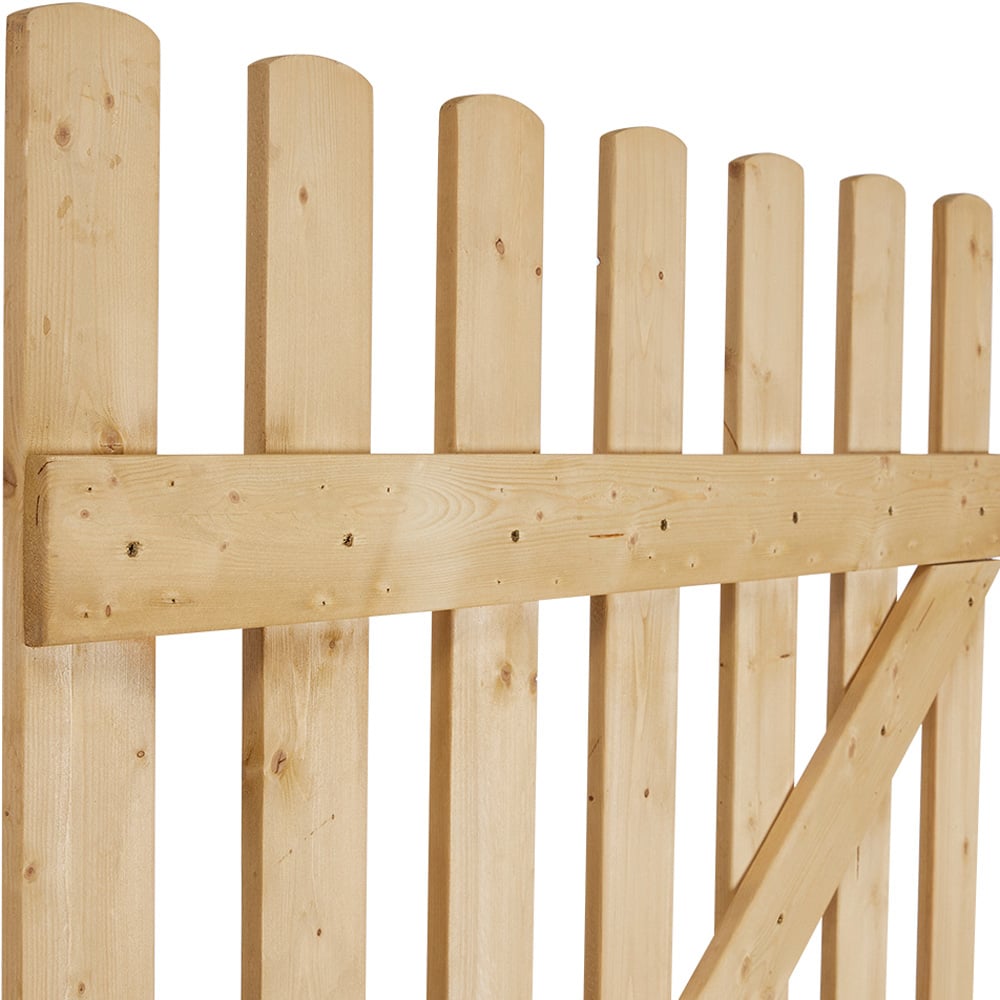 Living and Home 3 x 3ft Wooden Vintage Garden Fence Gate with Latch Image 4