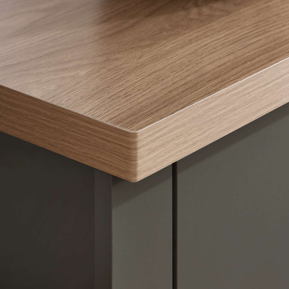 Birlea Highgate 2 Drawer Dark Grey and Oak Bedside Table Image 7