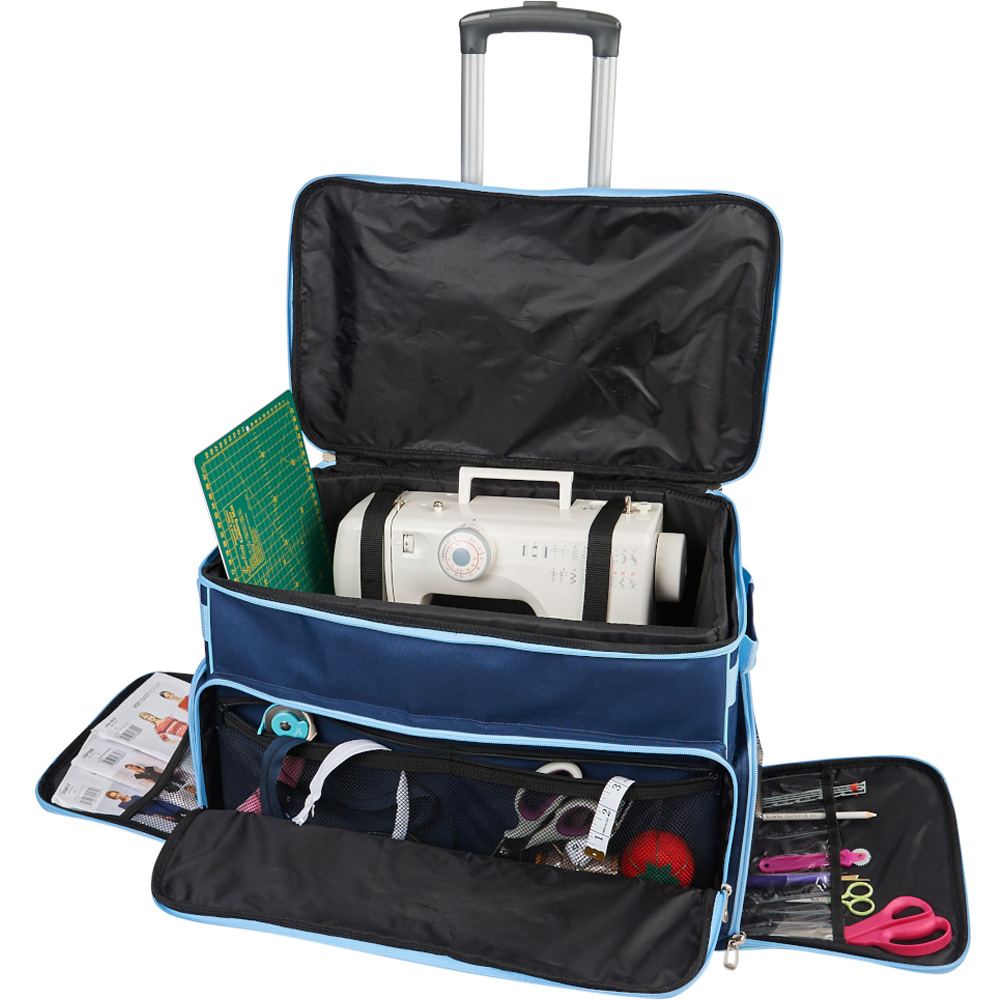 Sewing Online PT750-NAVY Navy Sewing Medium Machine Trolley 47 x 35 x 23cm Image 2