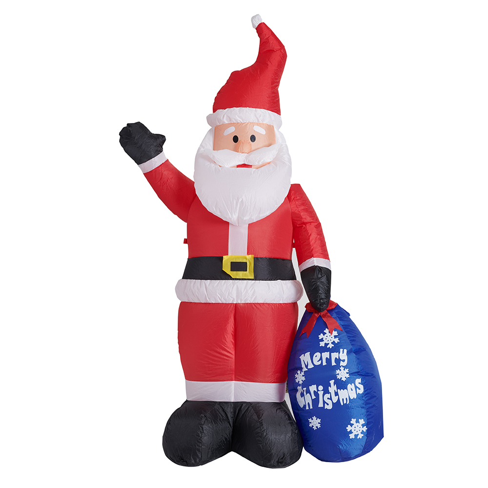 Festive 6ft Christmas Inflatable Santa Image 1