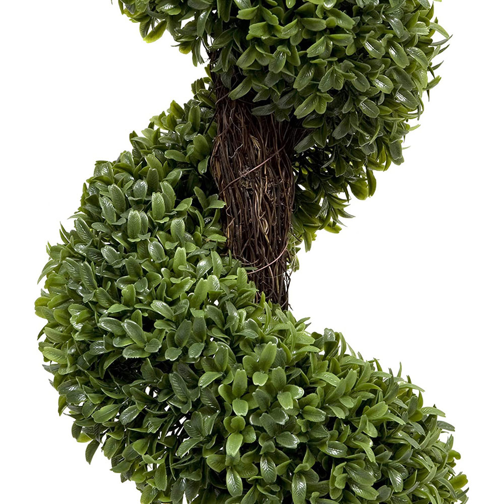 GreenBrokers Artificial Boxwood Spiral Trees 120cm 2 Pack Image 3
