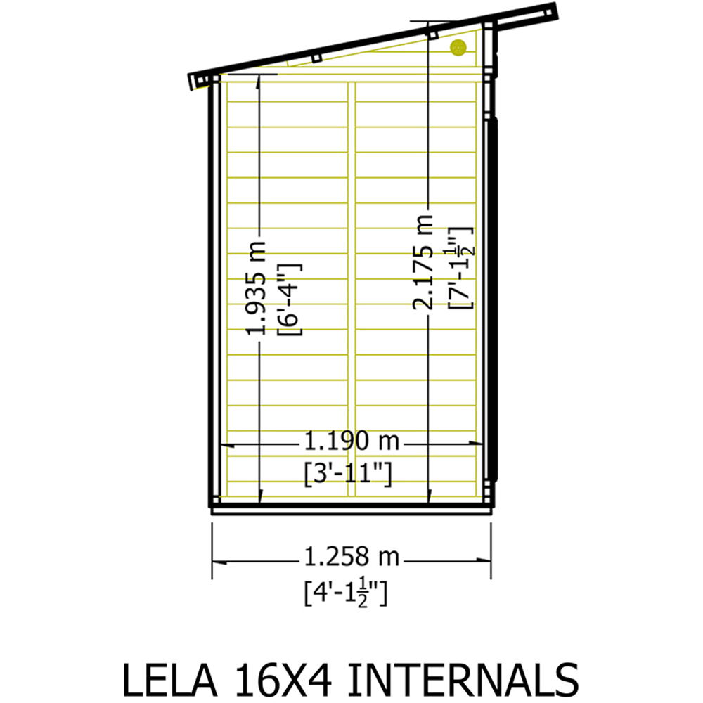Shire Lela 16 x 4ft Double Door Summerhouse Image 8