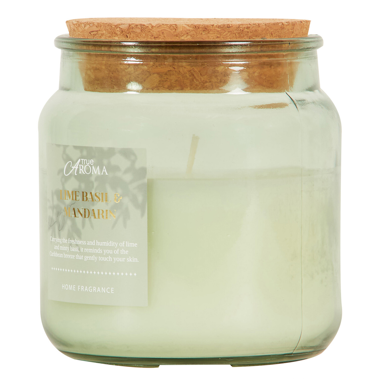 Glass Jar Candle with Cork Lid Image 3