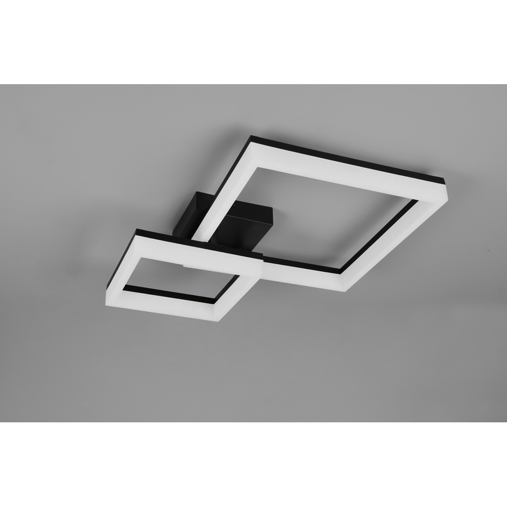 TRIO Camino Matt Black LED Ceiling Light Image 4
