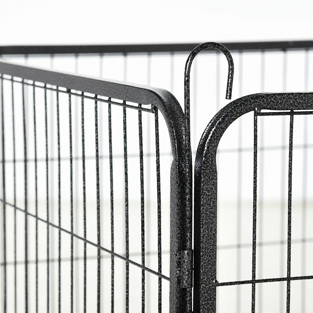 PawHut 12 Panel Metal Small Animal Hutch Playpen Image 3