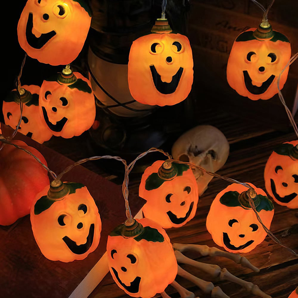 Living and Home Halloween Pumpkin LED String Lights 3m Image 4