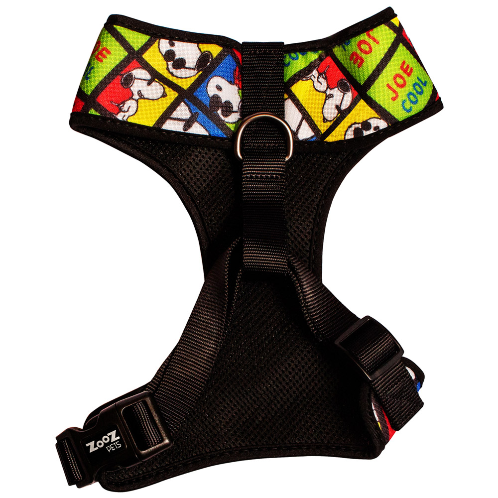 Snoopy Small Black Joe Cool Mesh Dog Harness Image 2