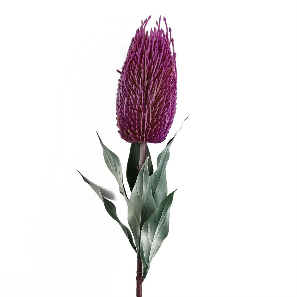 Leaf Pink Banksia Menziesii Artificial Stem 75cm 6 Pack Image 6