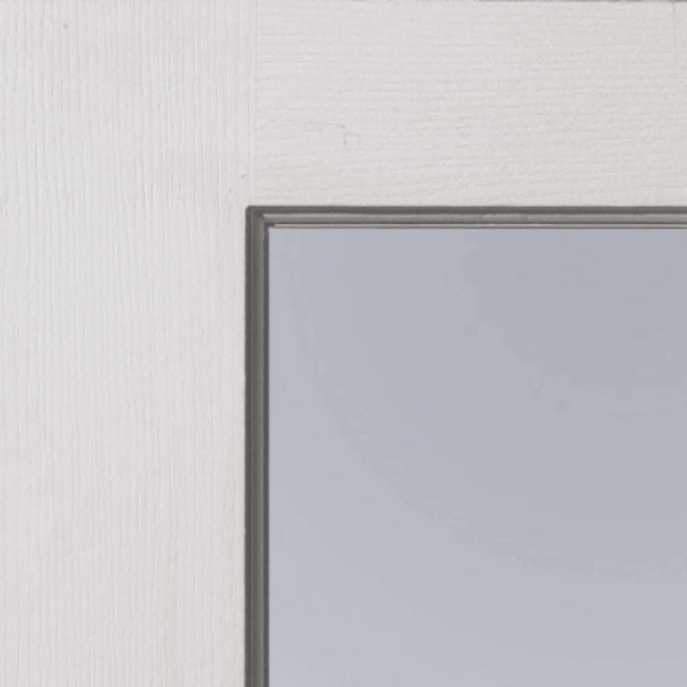 JB Kind Faro Moulded White Glazed Internal Door 1981 x 686mm Image 3
