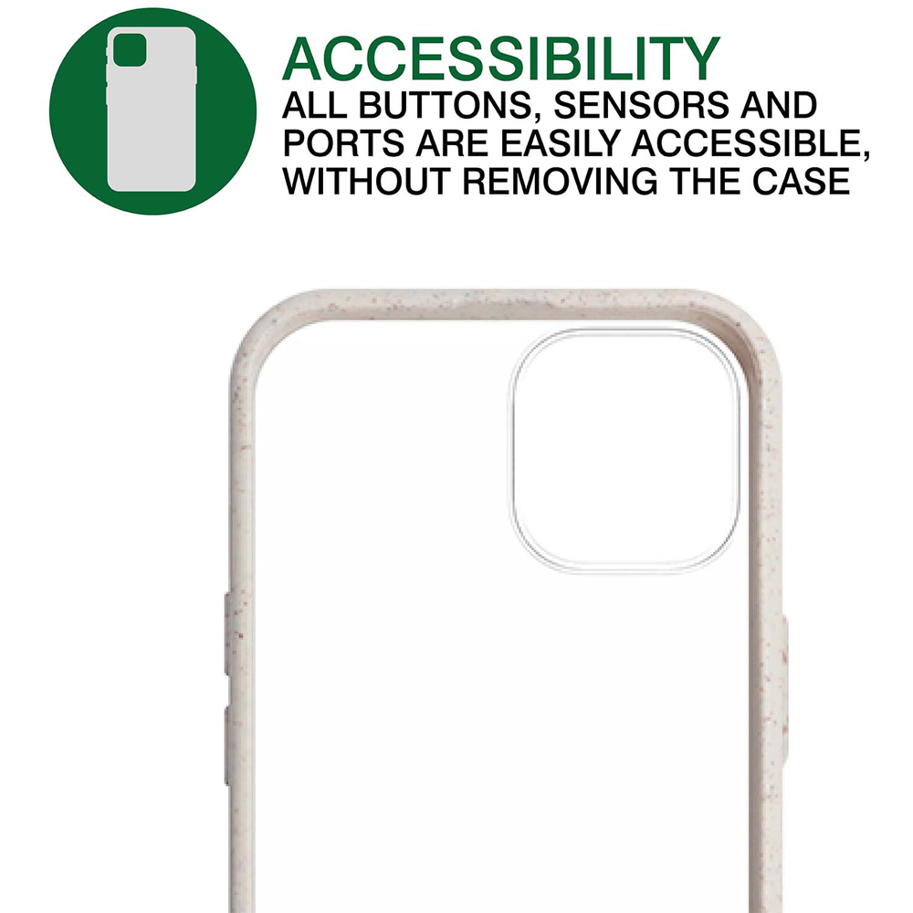 MiTEC White Trim Bioplastics iPhone 13 Pro Phone Case Image 2