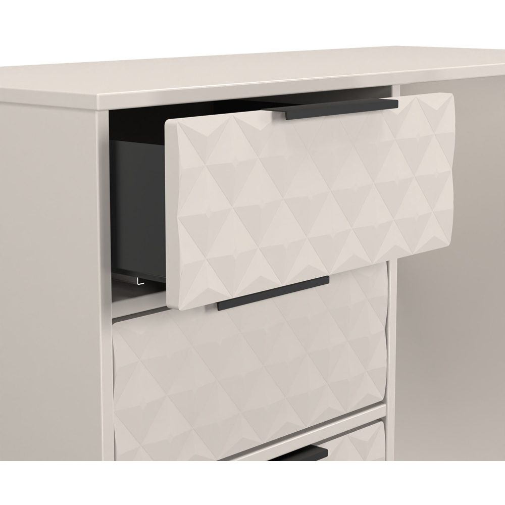 Crowndale Harlequin 4 Drawer Kashmir Matt Vanity Dressing Table Ready Assembled Image 6
