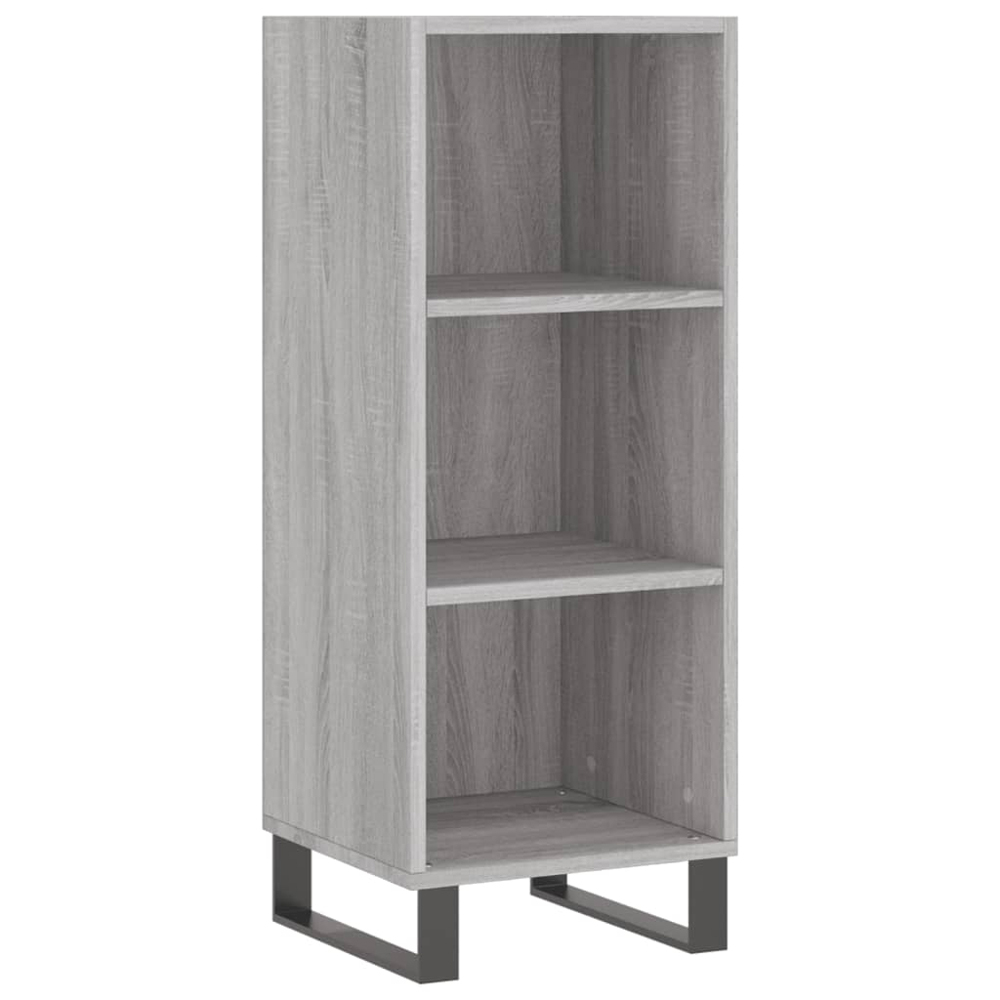 vidaXL Single Door 3 Shelf Grey Sonoma Highboard Image 7