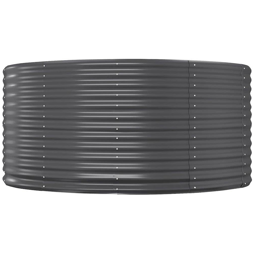 vidaXL Anthracite Galvanised Steel Raised Garden Bed 68 x 367 x 140cm Image 4
