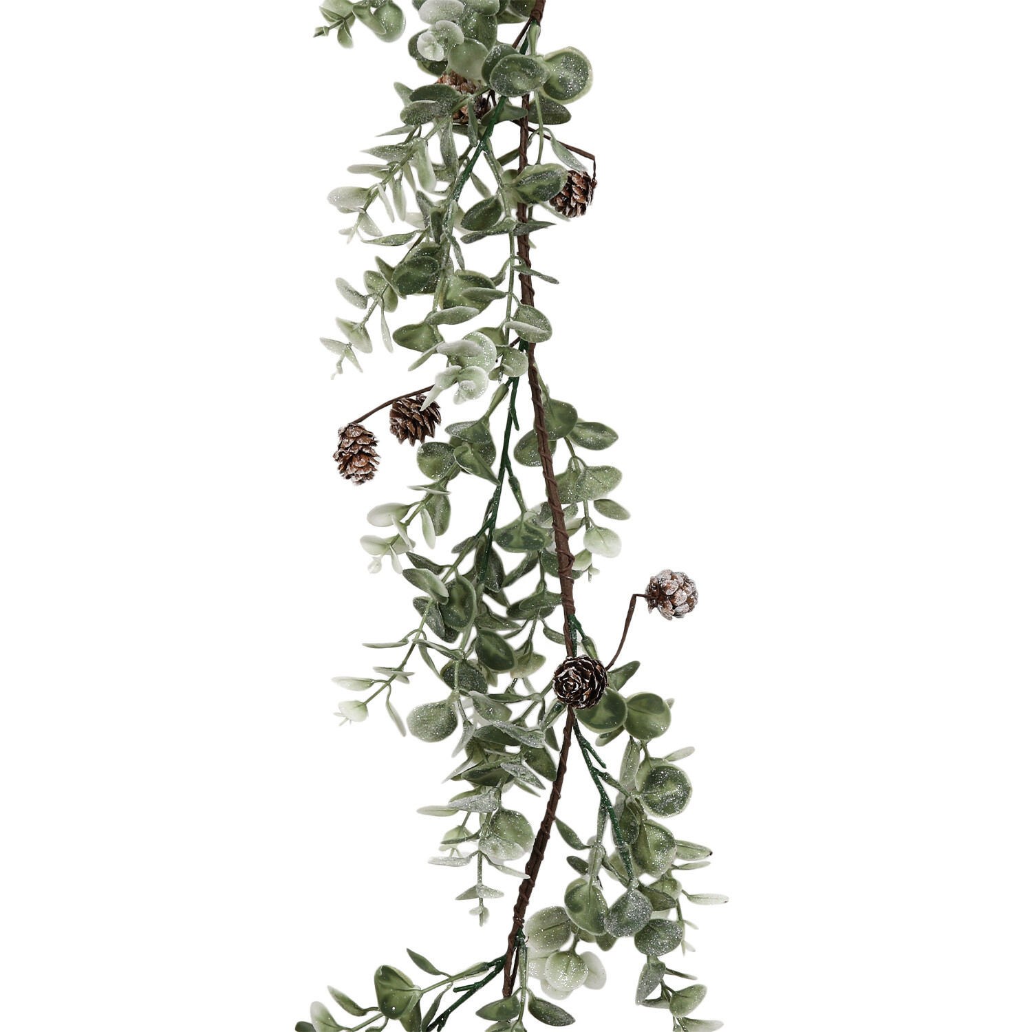 Eucalyptus and Pinecone Garland - Green Image 1