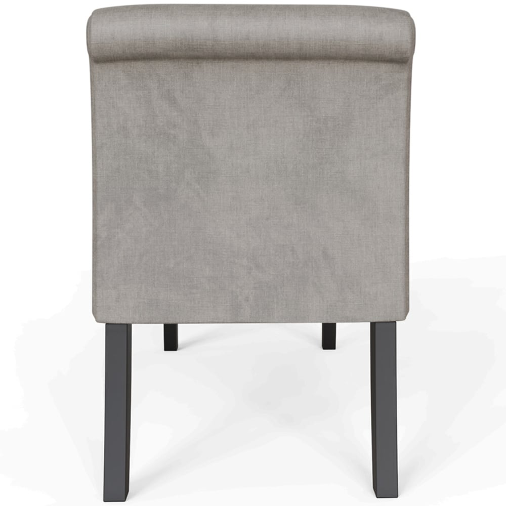 GFW Balmoral Silver Upholstered Window Seat Image 5