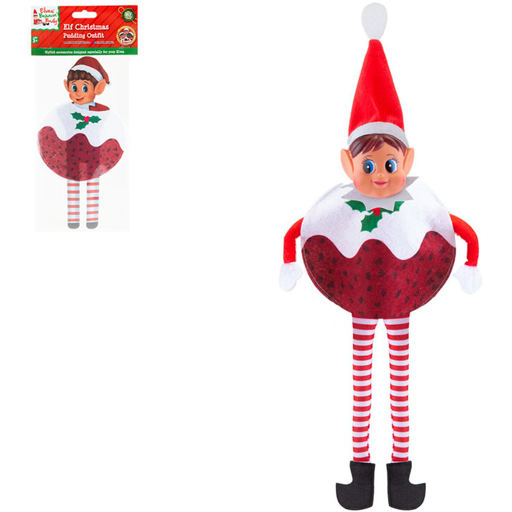 Elves Behavin' Badly Elf Xmas Pudding Outfit Image 2