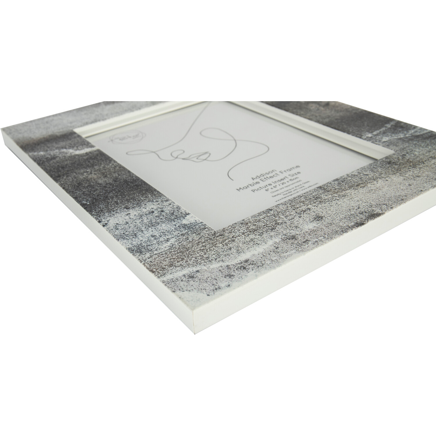 Addison Marble Effect Frame Grey 8 x 6in Image 4