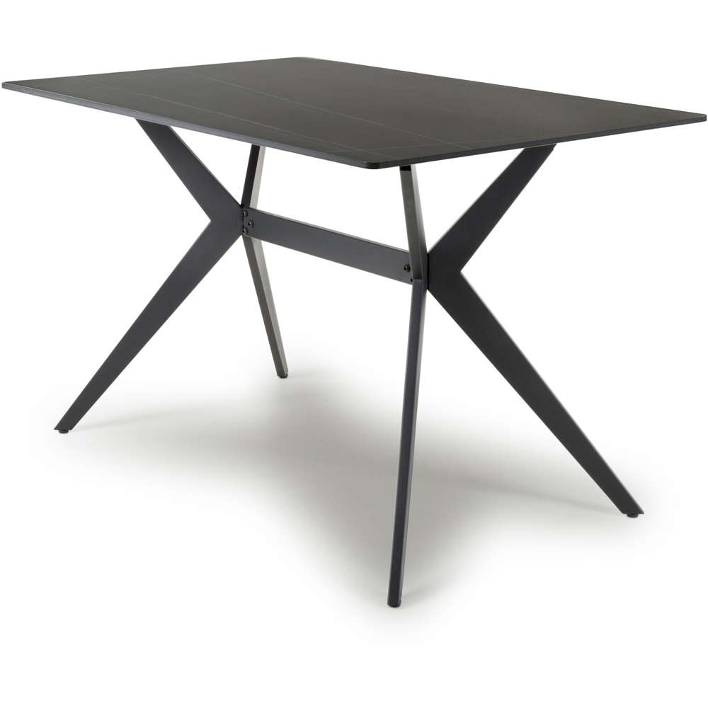 Timor 4 Seater Dining Table Black Image 2