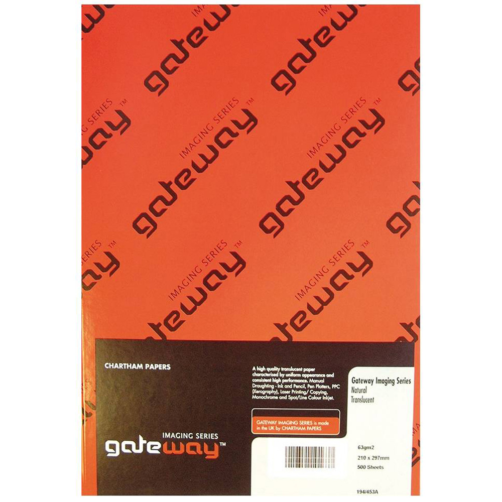 Gateway A4 Natural Tracing Paper 500 Sheets 63gsm Image 1