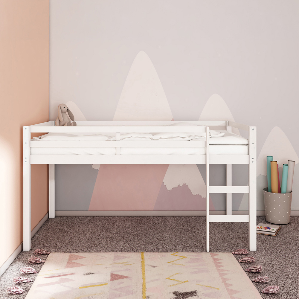 Loft24 Alpi White Midsleeper Bed Image 5
