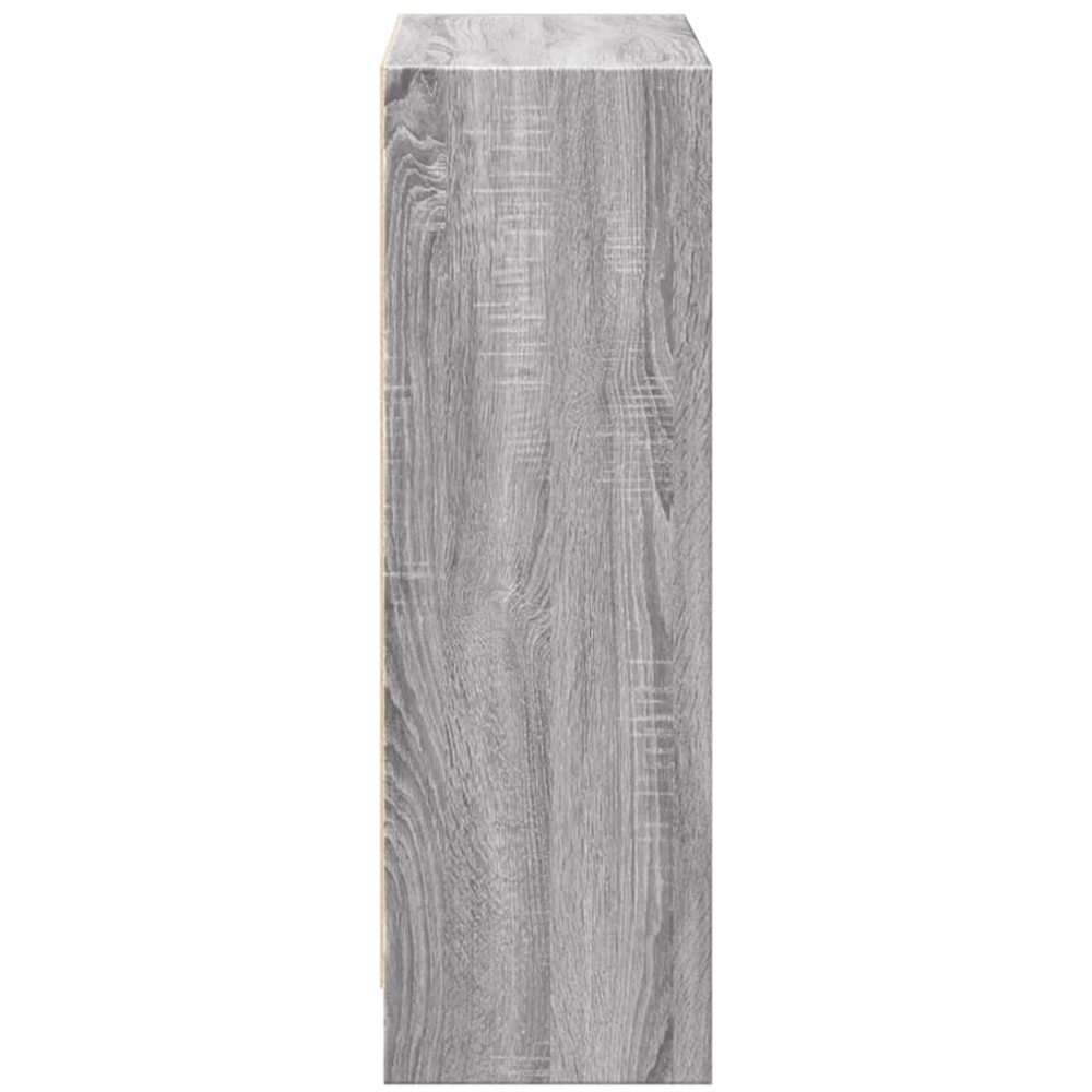 vidaXL 2 Shelf Grey Sonoma Bookcase Image 5