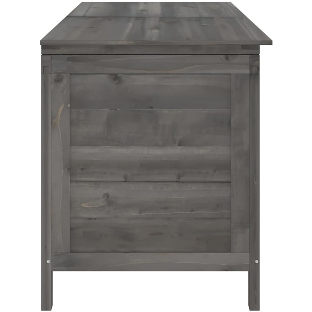 vidaXL 56.5 x 150 x 50cm Anthracite Fir Wood Garden Storage Box Image 4