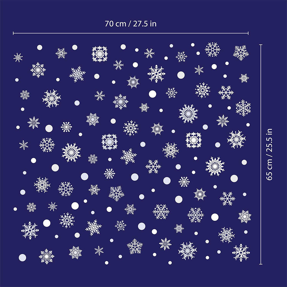 Walplus Halloween 140 Piece Delicate Lace Snowflakes Sticker Set Image 8
