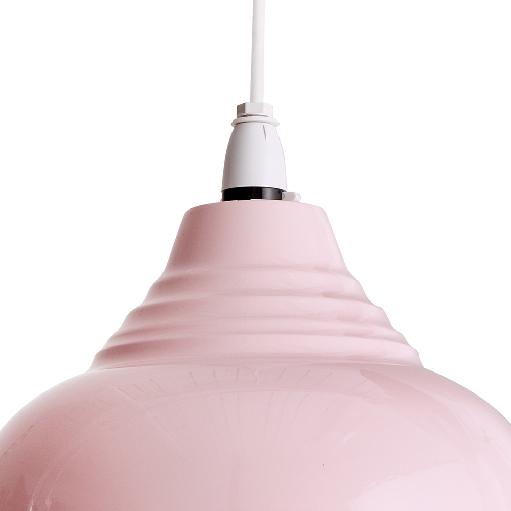 Wilko Vintage Pink Pendant Light Shade Image 3