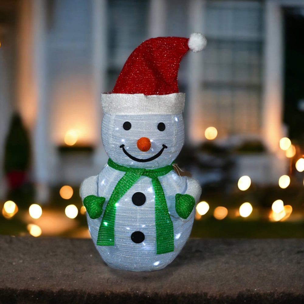 Xmas Haus Collapsible LED Outdoor Snowman Decoration Image 1