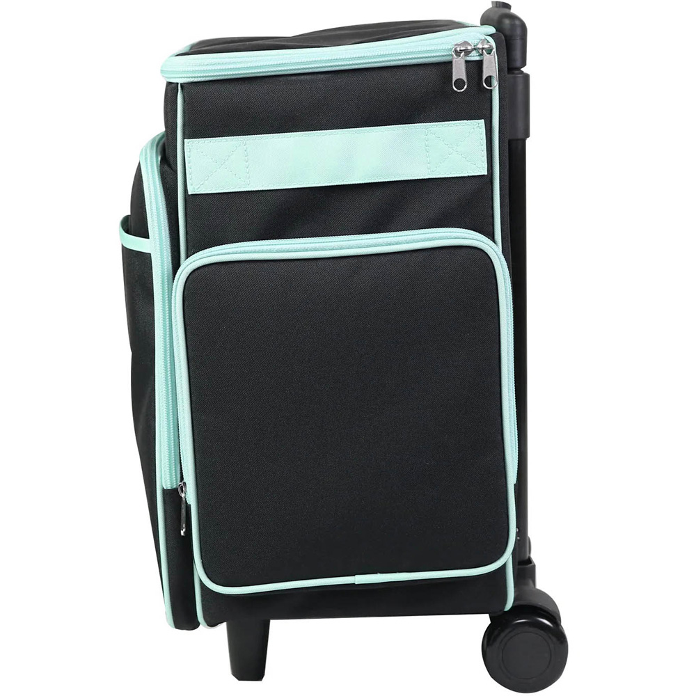 Everything Mary EVM12855-1 Black and Mint Craft Trolley Bag 35.5 x 20.3 x 38.7cm Image 3