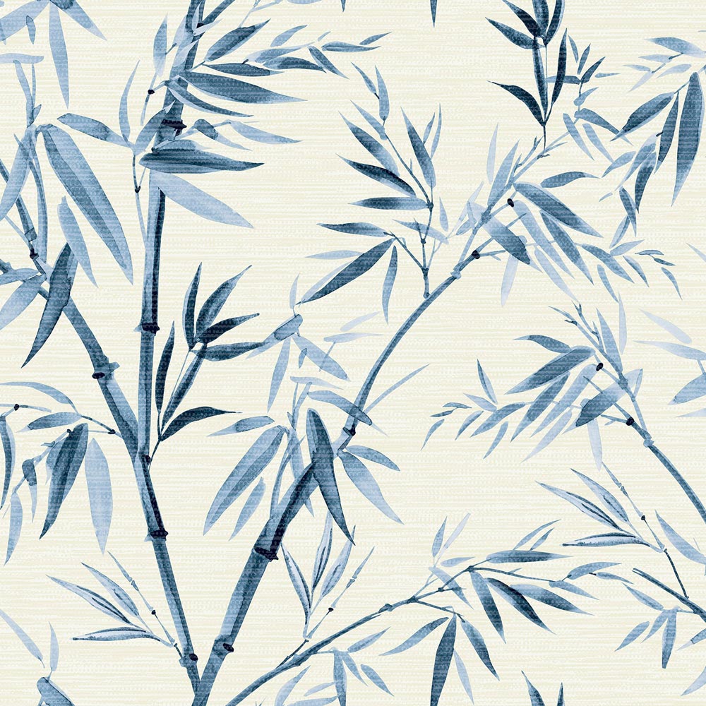 Arthouse Inky Bamboo Chalky Blue Wallpaper Image 1