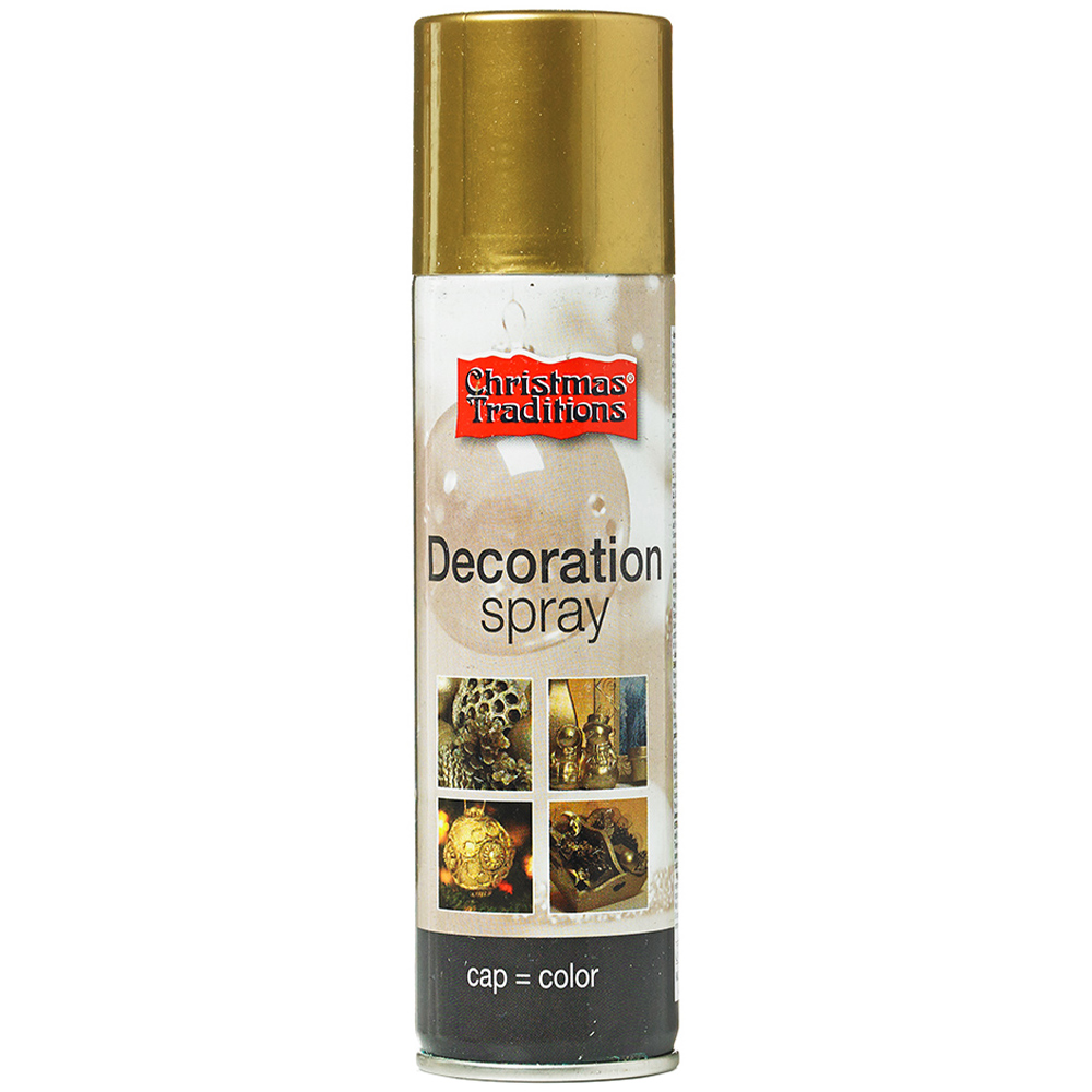 Christmas Traditions Gold Decoration Spray Paint 150ml Image 1