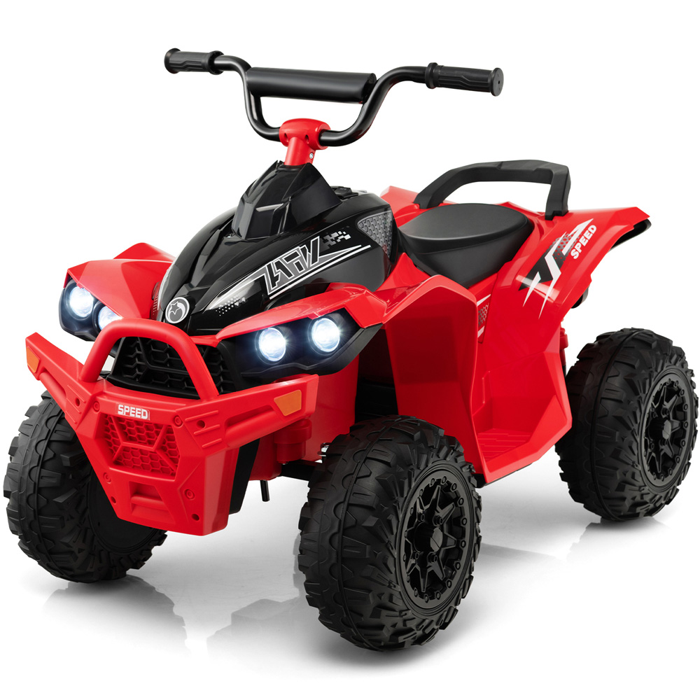 Costway Kids 2 Speed Red Ride On ATV with LED Lights 12V Image 3