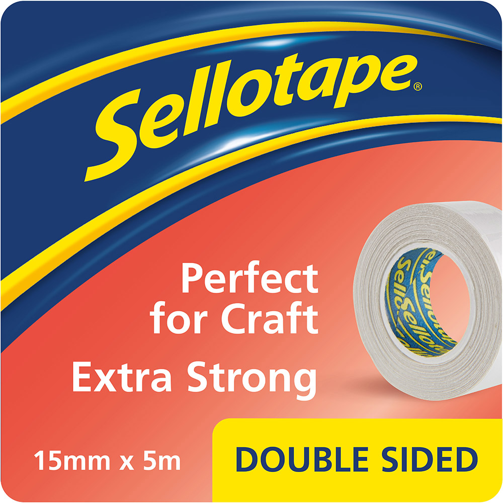 Sellotape Double-Sided Tape 15mm x 5m Image 3