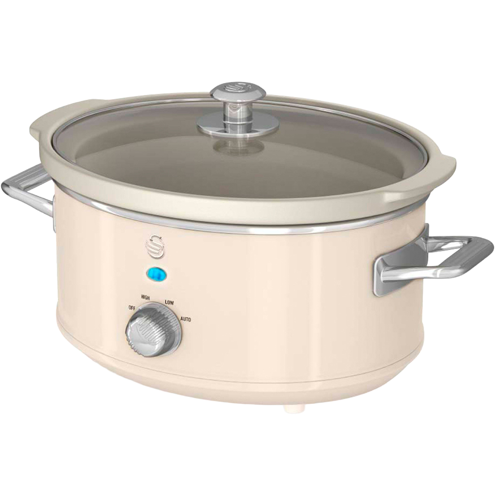 Swan Retro Cream 3.5L Slow Cooker Image 1