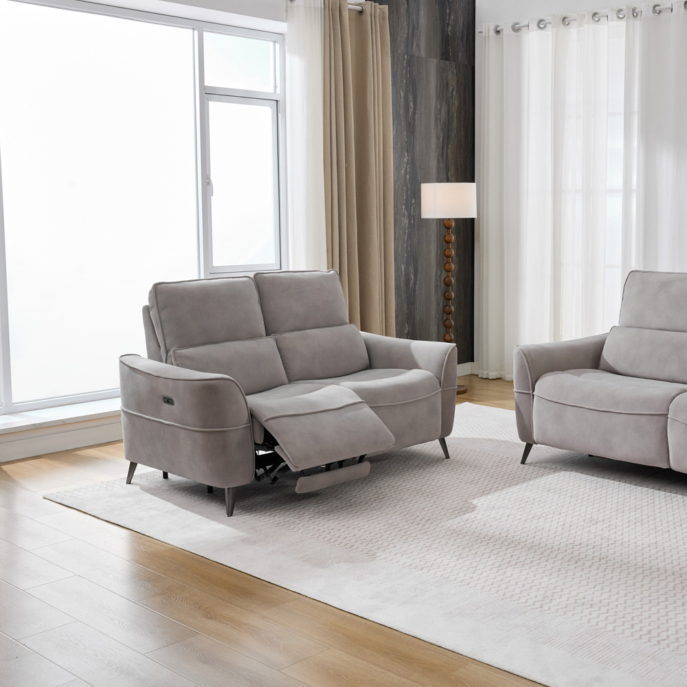Astoria 2 Seater Oyster Recliner Sofa Image 6