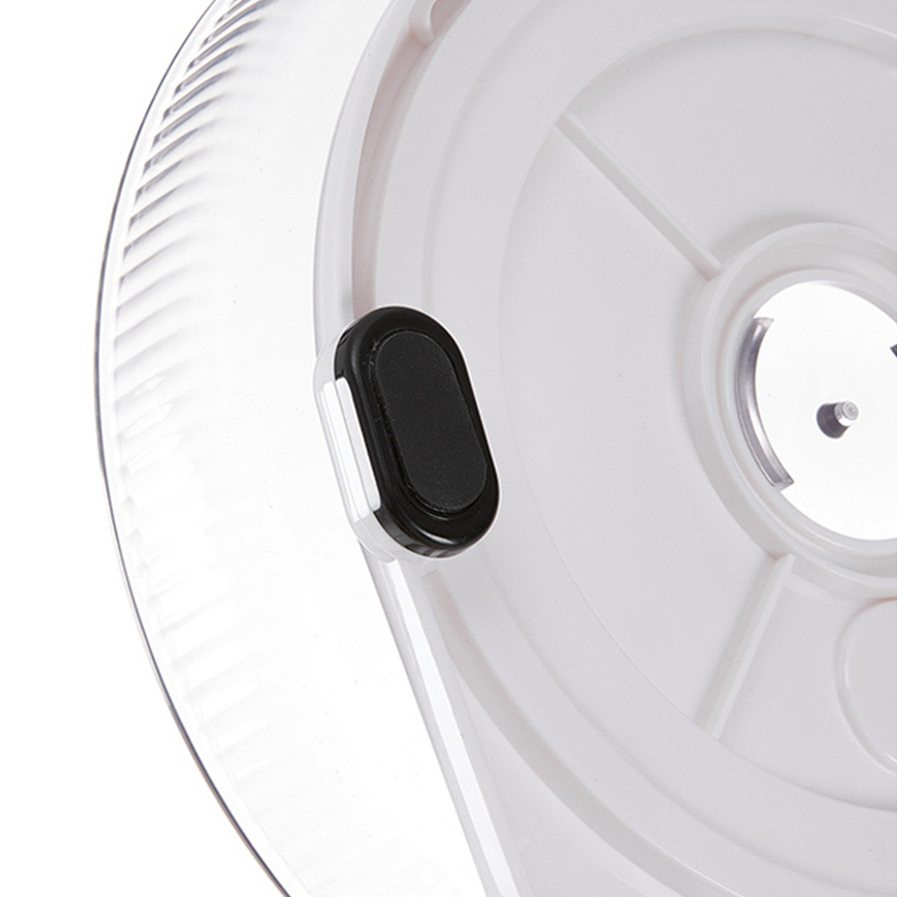 H&O Direct White Rotating Makeup Tray with Brush Holder Image 3