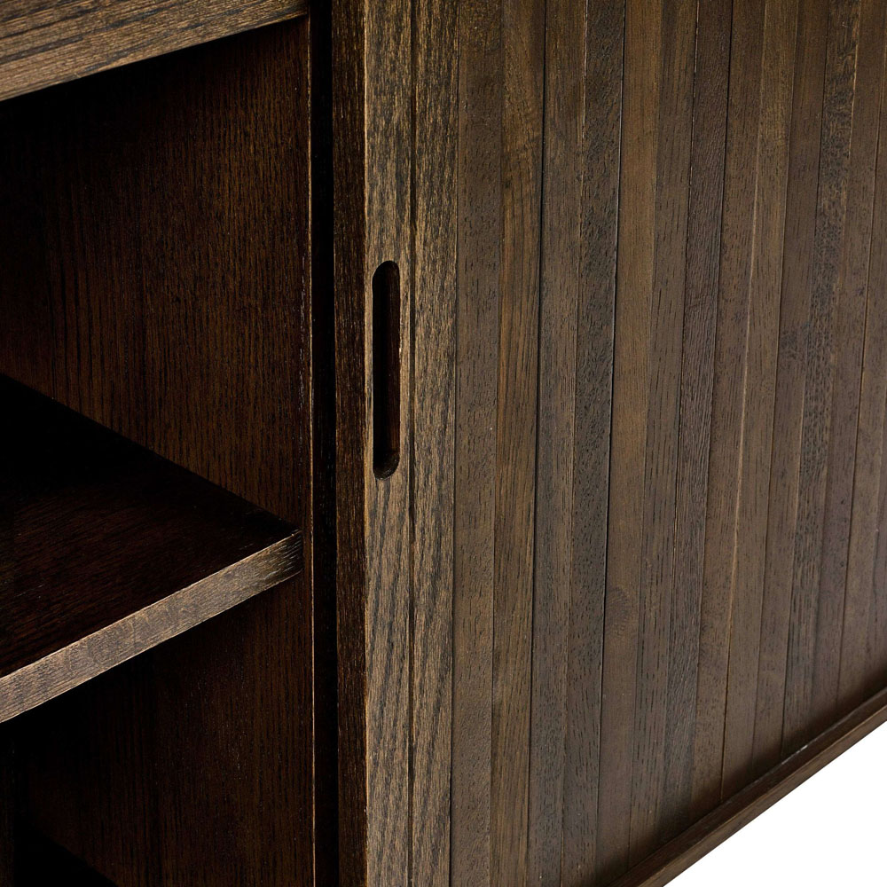 Julian Bowen Arya 2 Door Dark Oak Effect Fluted Sideboard Image 5