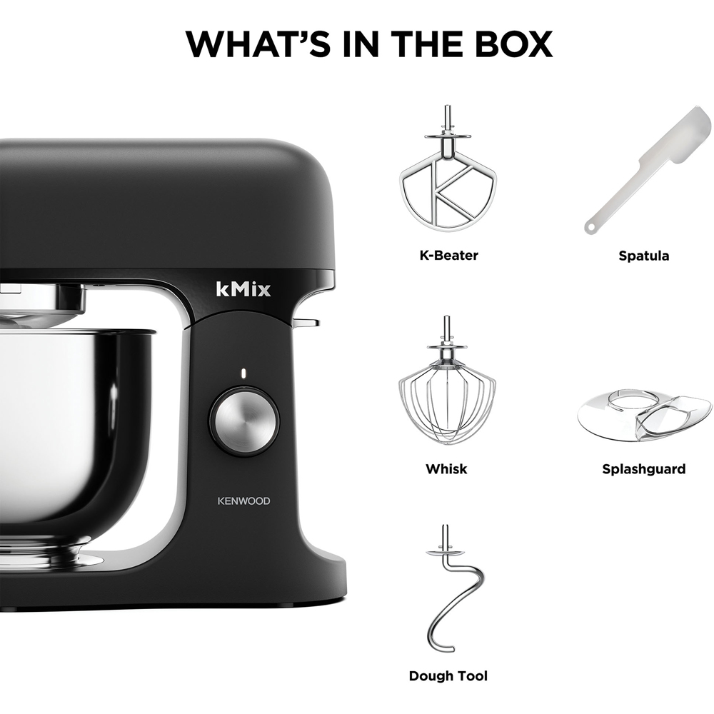 Kenwood kMix KW2751 Black 5L Stand Mixer 1000W Image 7