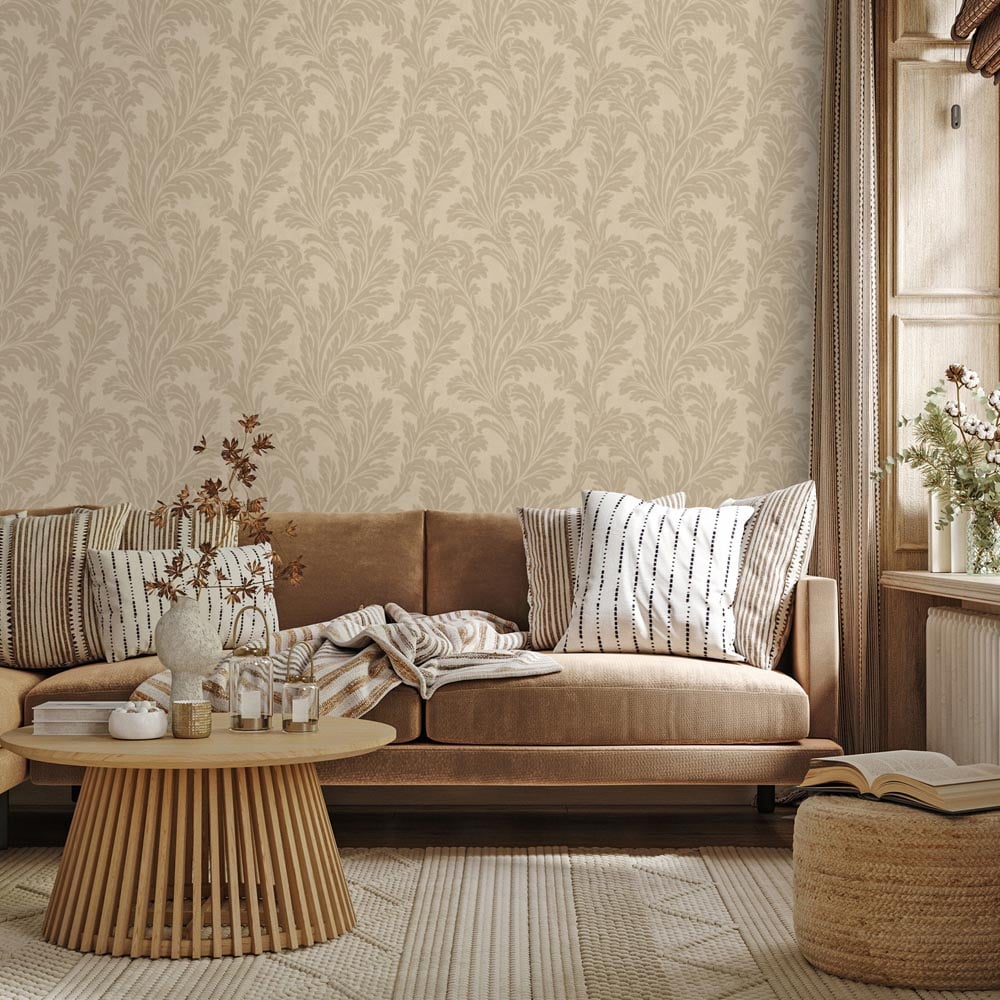 Holden Decor Acanthus Taupe Wallpaper Image 3