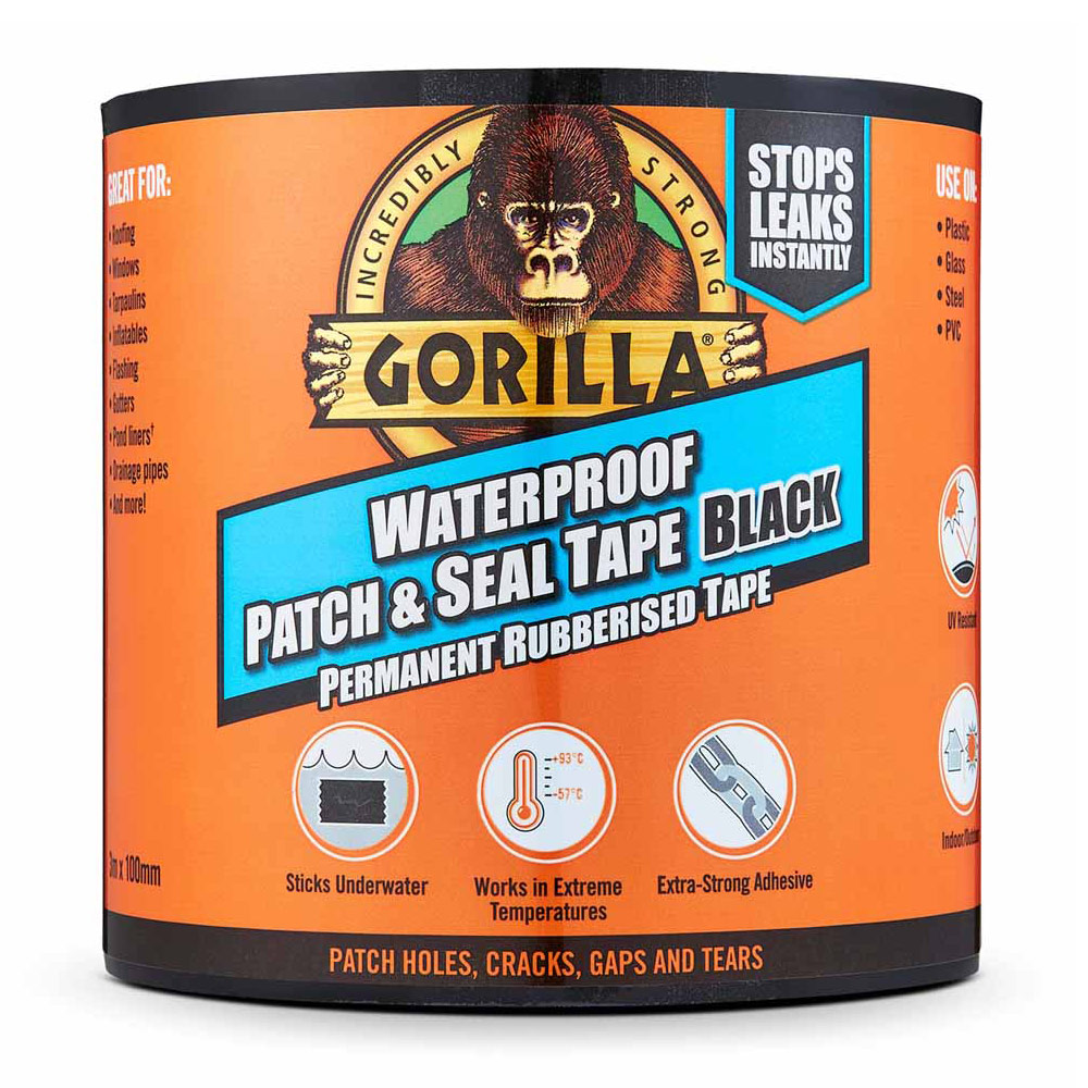 Gorilla Tape Waterproof Patch and Seal 100mm x 3m Image 1