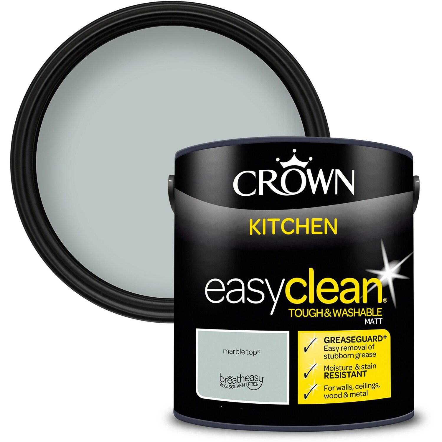 Crown Easyclean Kitchen Paint - Marble Top / 2.5l Image 1