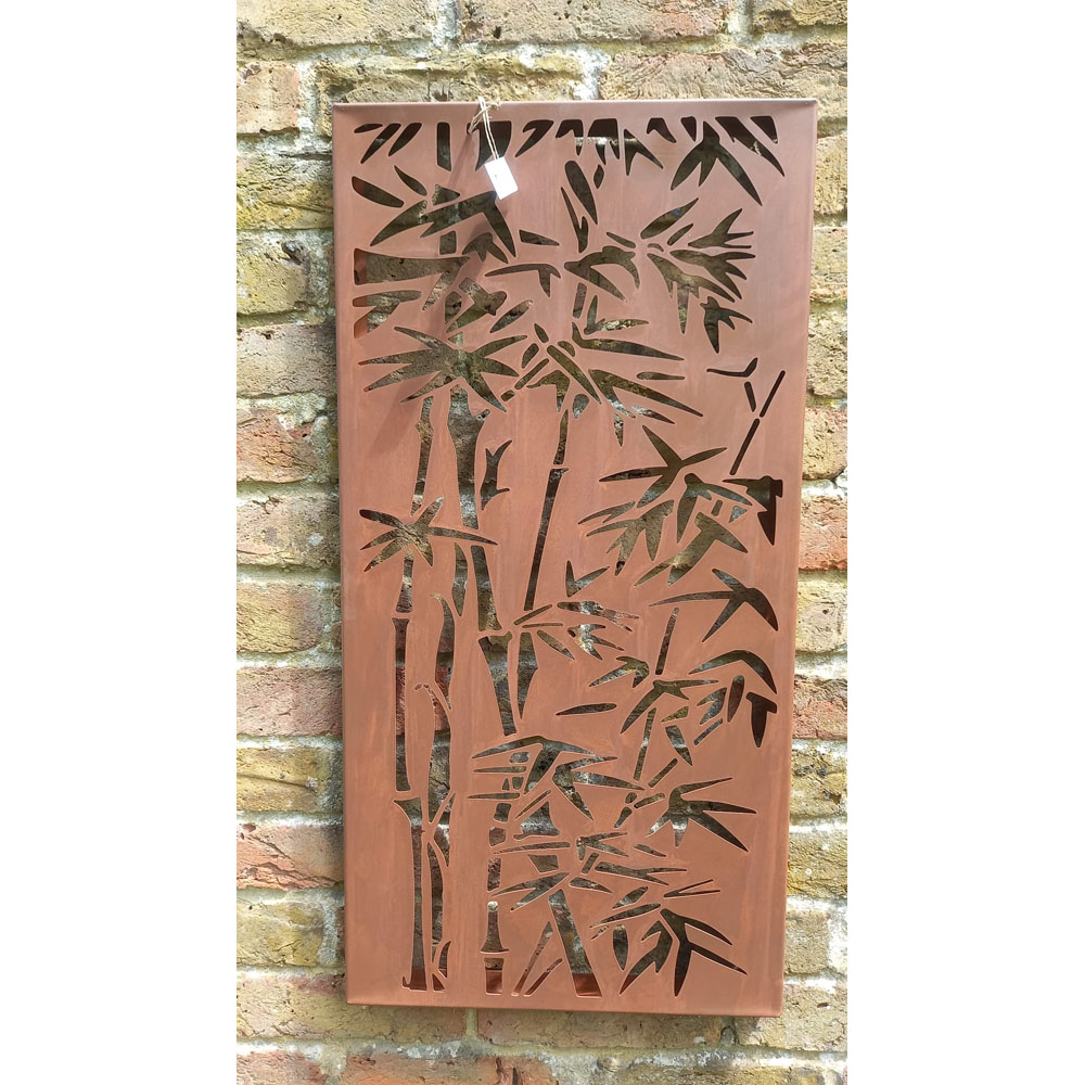 Inspirational Gifting Bamboo Decorative Steel Screen Wall Art 78 x 39cm Image 2