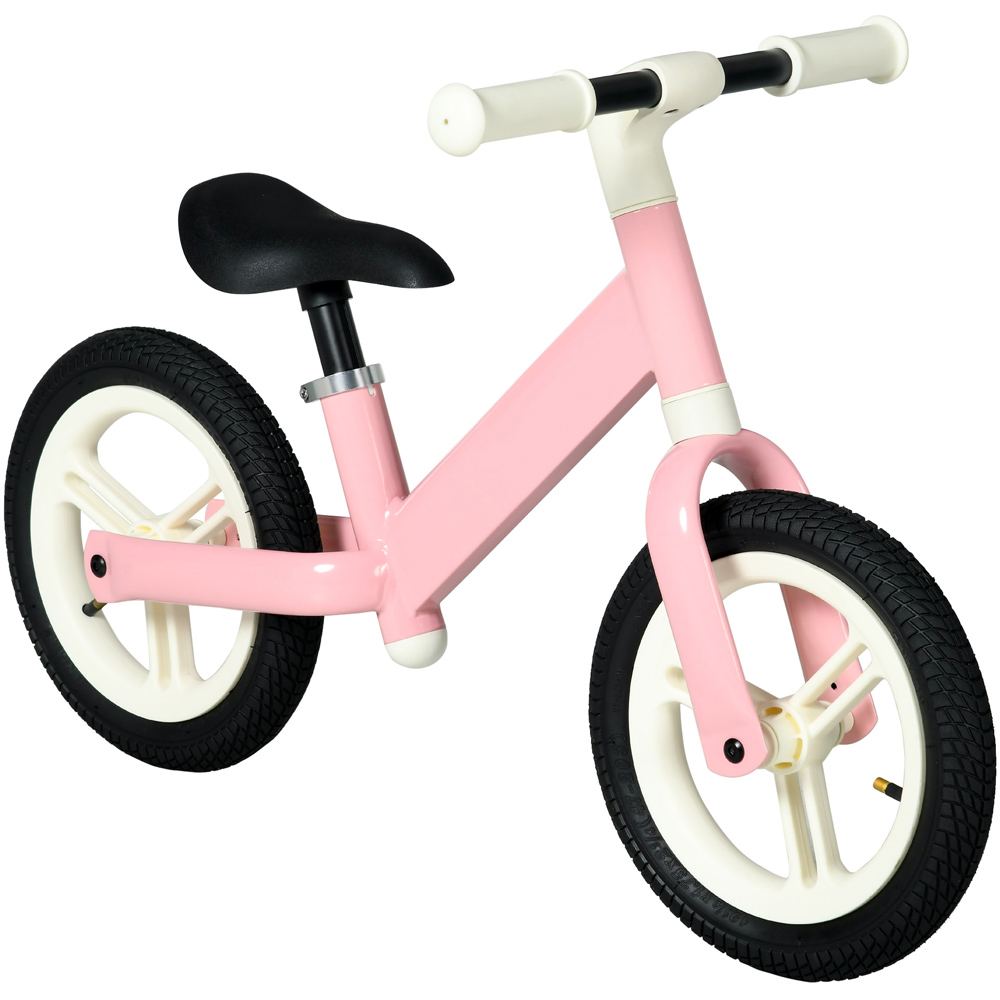 Tommy Toys 12 inch Pink No Pedal Toddler Balance Bike Image 1