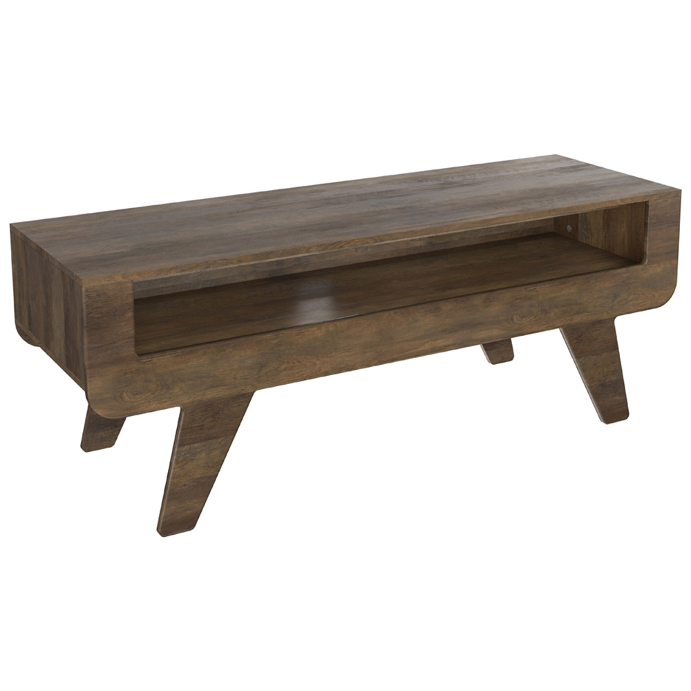 AVF Horton Dark Wood Tapered Leg TV Unit Image 2