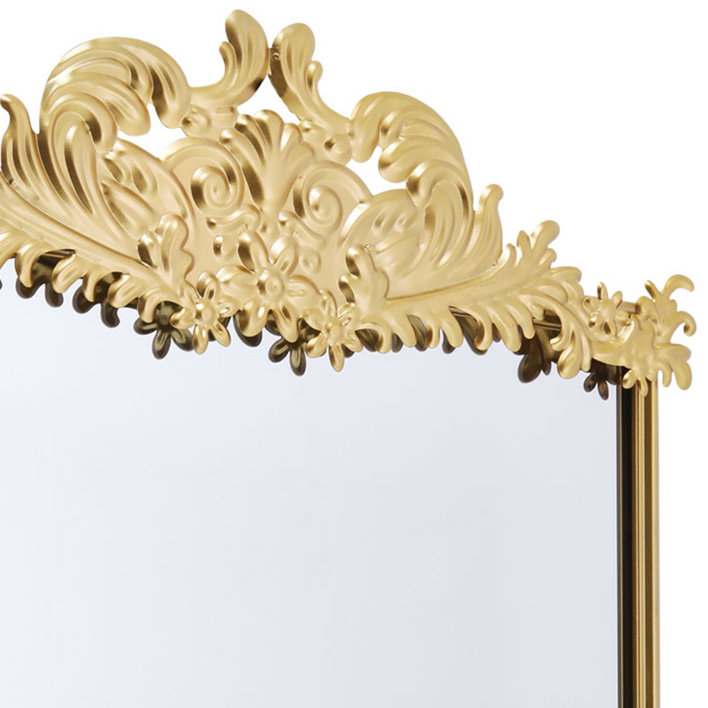 Living and Home Gold Metal Wall Mirror 170 x 60cm Image 5